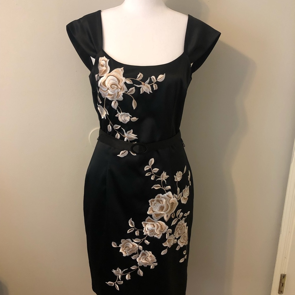 Satin cocktail dress